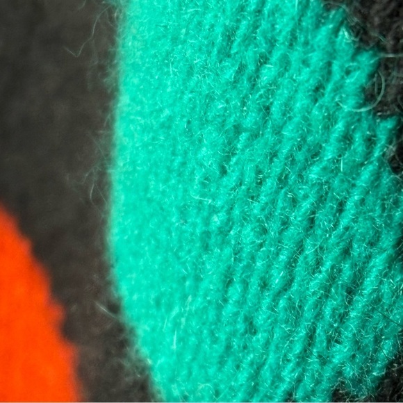 Vintage 90s lambs wool angora rabbit hair multicolor polkadot crewneck sweater M - Picture 10 of 14